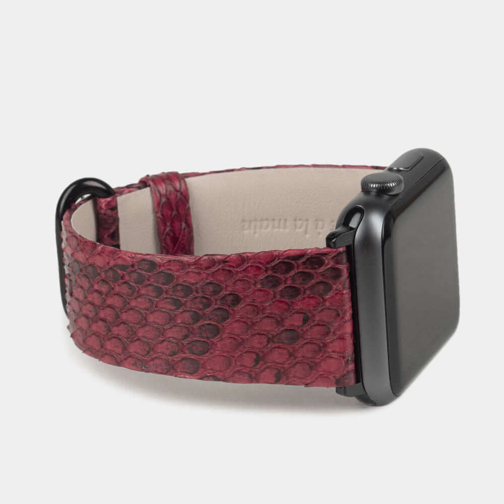 Python Strap Apple Watch 45/46mm Bordeaux | Marcel Robert - 2