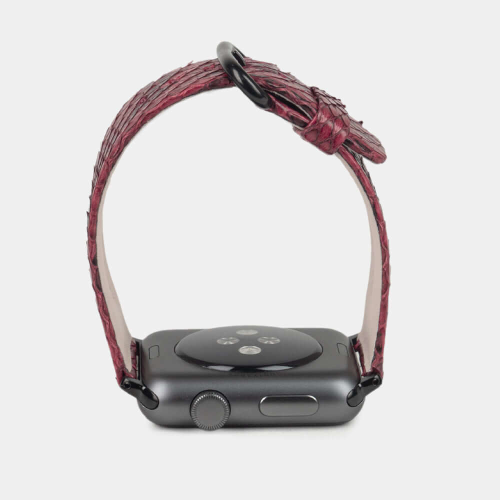 Python Strap Apple Watch 45/46mm Bordeaux | Marcel Robert - 4