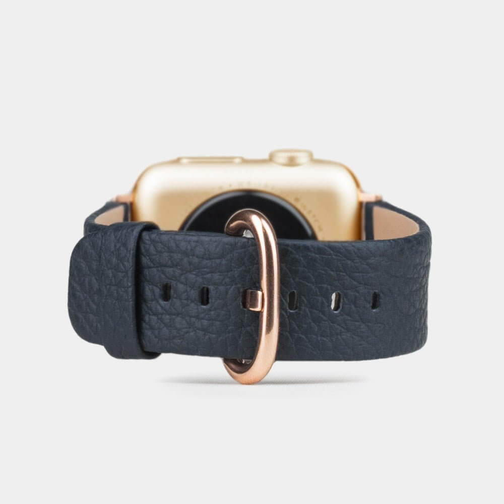 Leather Strap Apple Watch 45/46mm Blue | Marcel Robert - 14