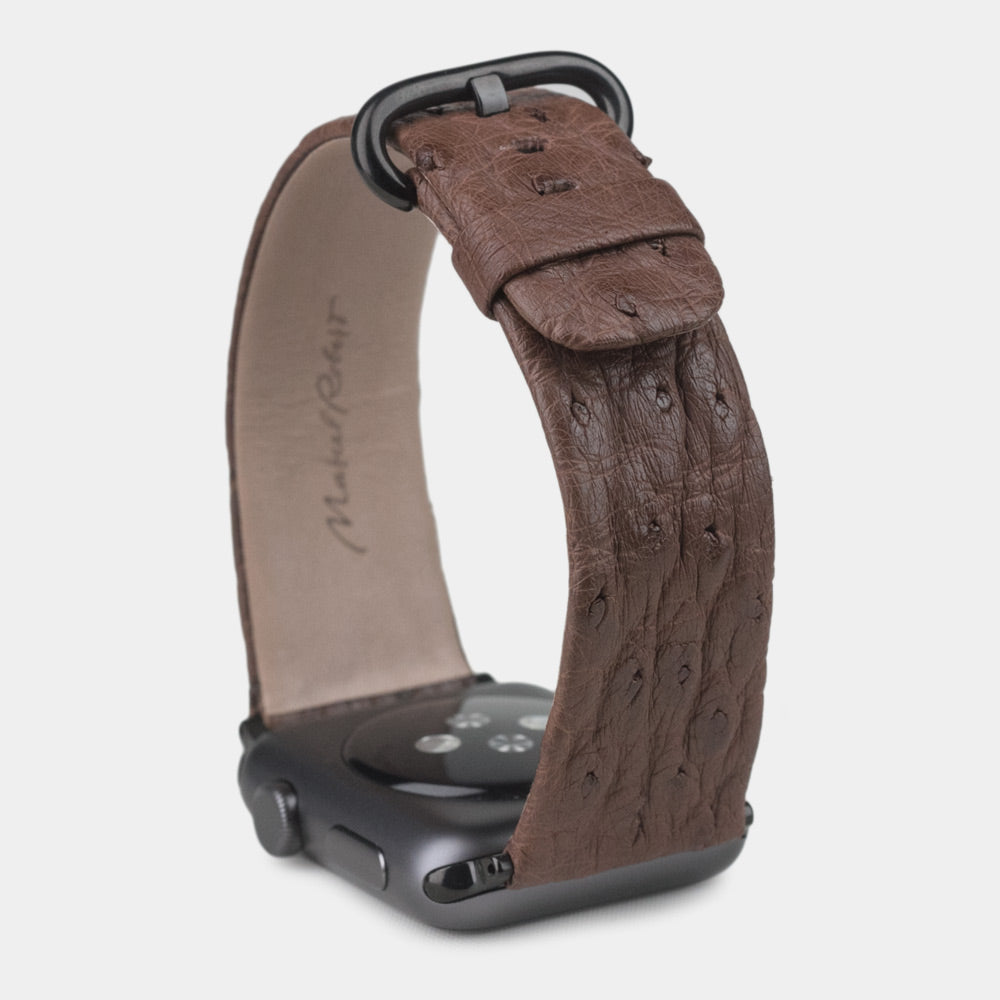 strap apple watch series 10 ostrich brown