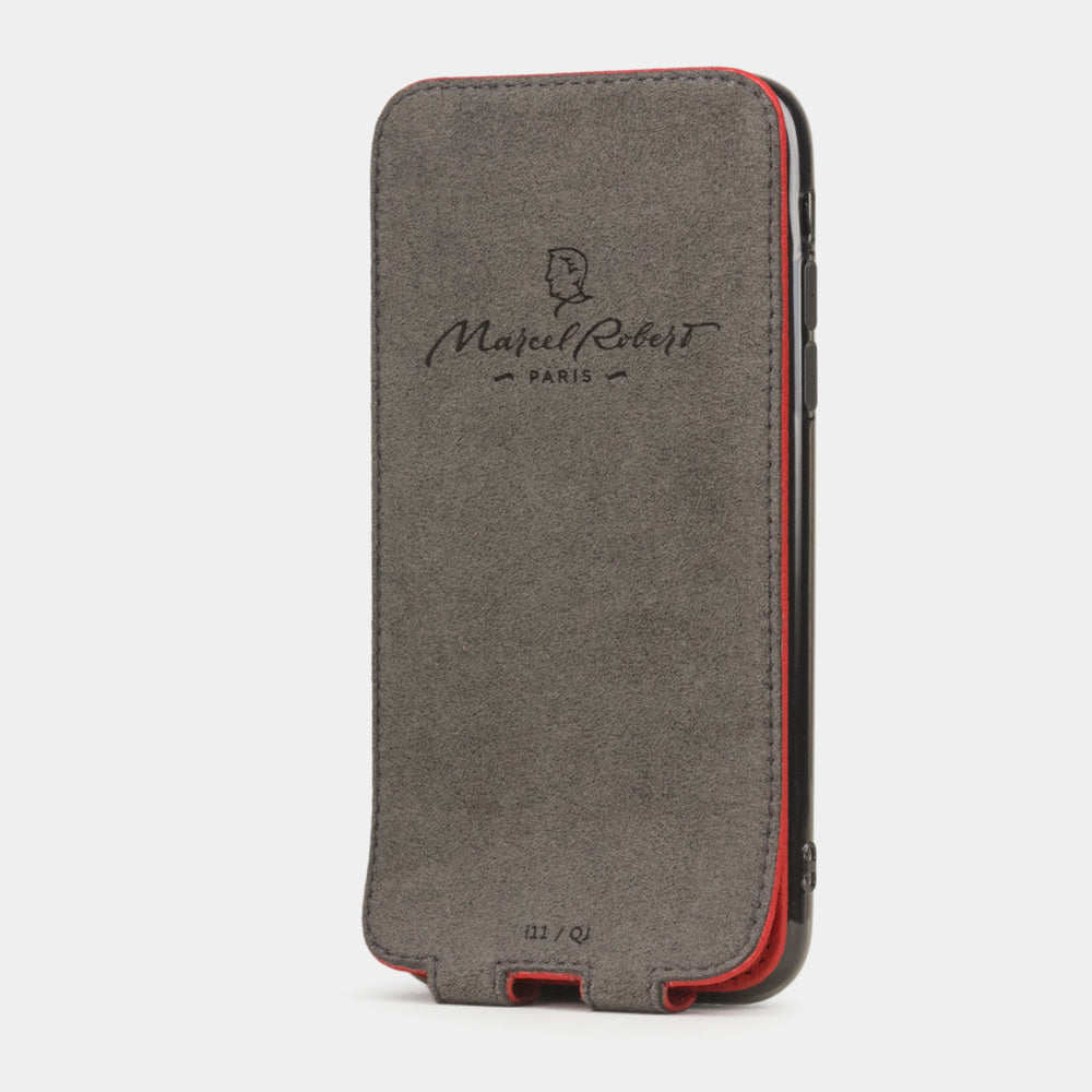 Premium Leather Case iPhone 11 Red | Marcel Robert - 4