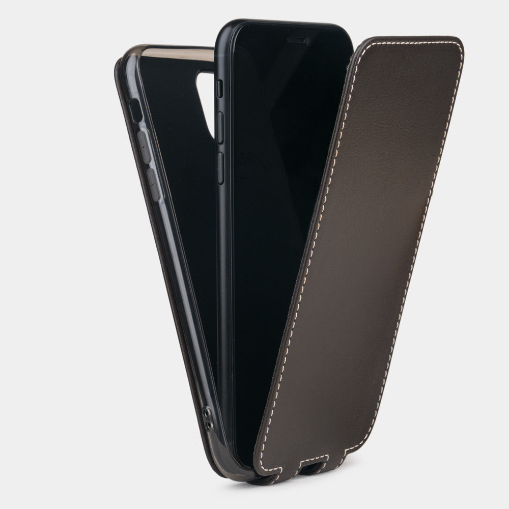 iPhone 11 Pro Max Lederhandyhülle Braun