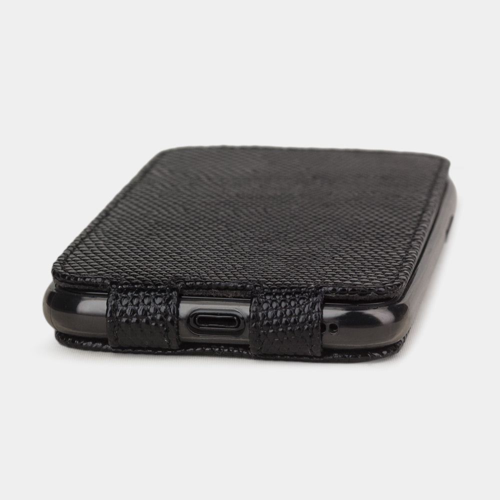 Premium Lizard Leather Case iPhone 11 Black | Marcel Robert - 4