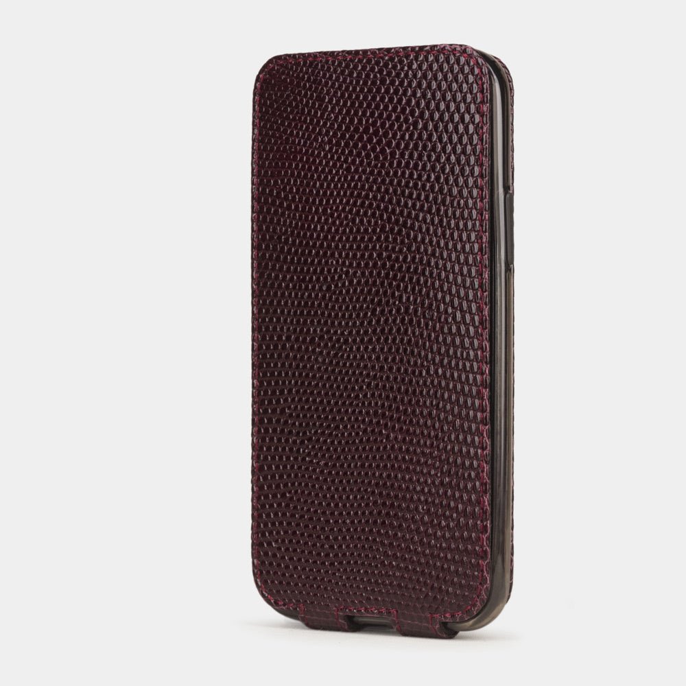 case iPhone 11 Pro lizard bordeaux | Marcel Robert