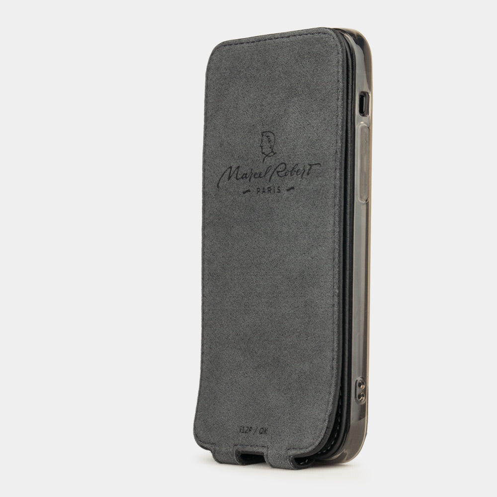 case iPhone 12 mini black grained