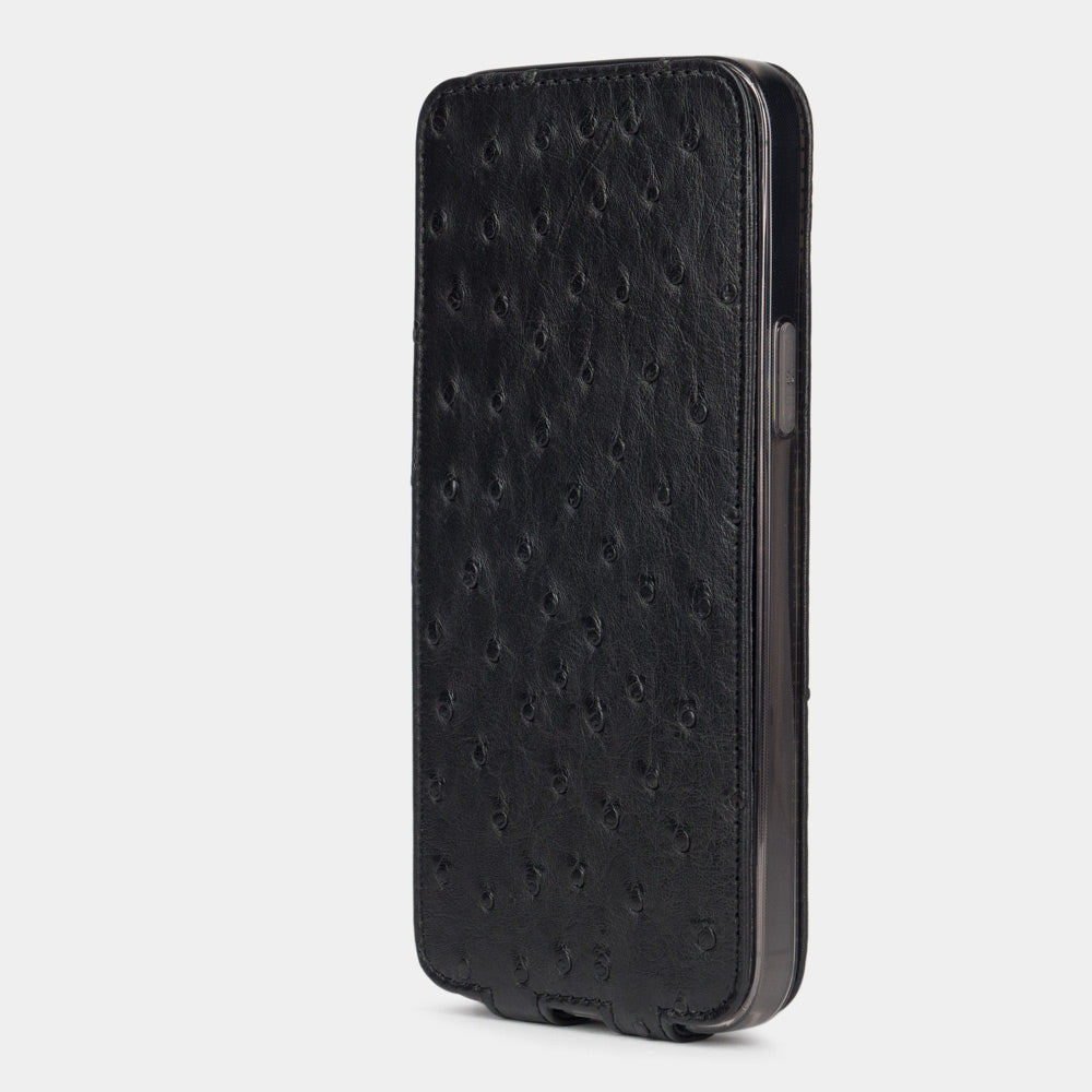 case iPhone 12 Pro Max ostrich black