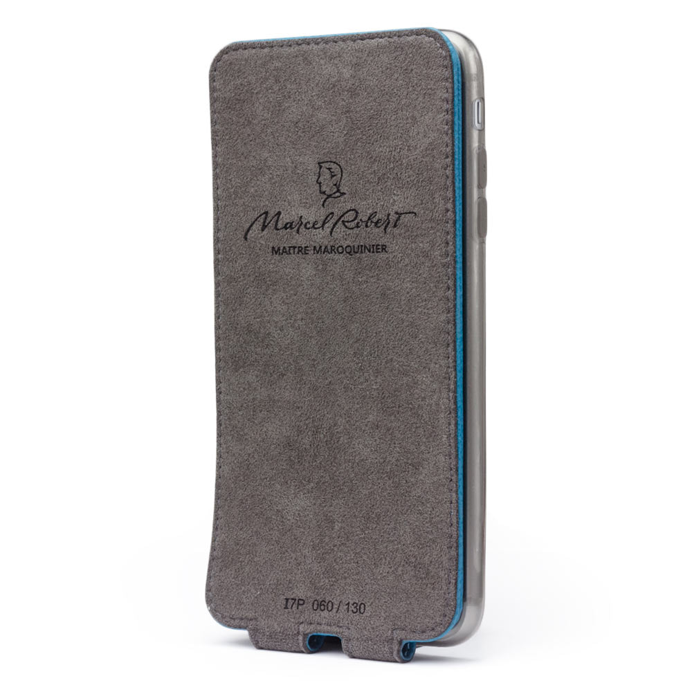 Premium Leather Case iPhone SE Blue Aquamarine | Marcel Robert - 3