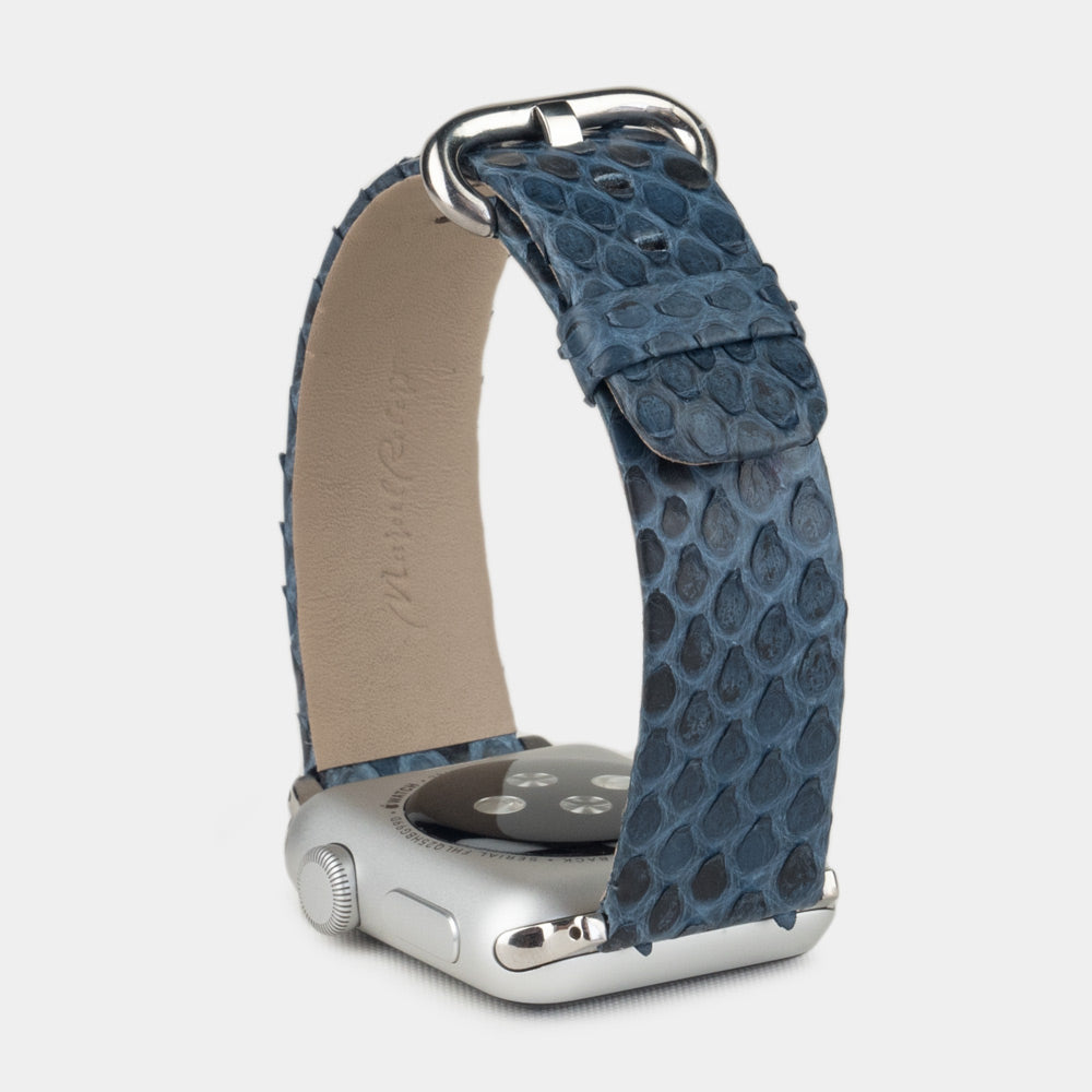 Armband Apple Watch 40/41 mm Pythonblau