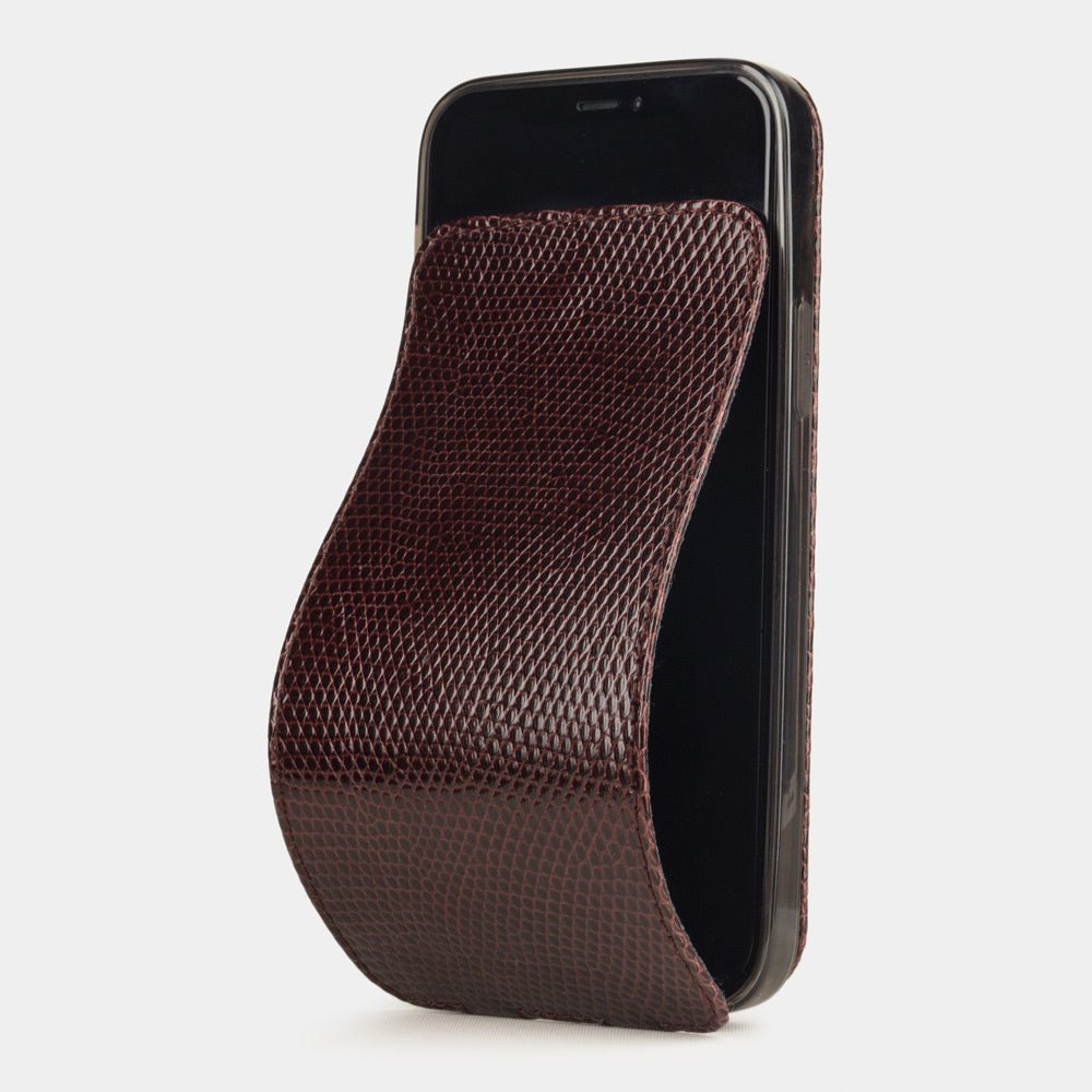 case iPhone 12 mini lizard bordeaux | Marcel Robert