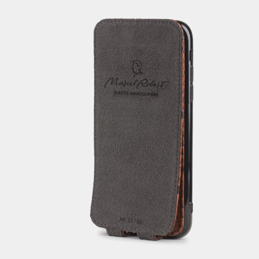 Leather Case iPhone XR Python Leather Gold | Marcel Robert - 4