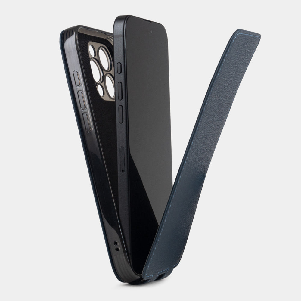 custodia iPhone 16 pro blu