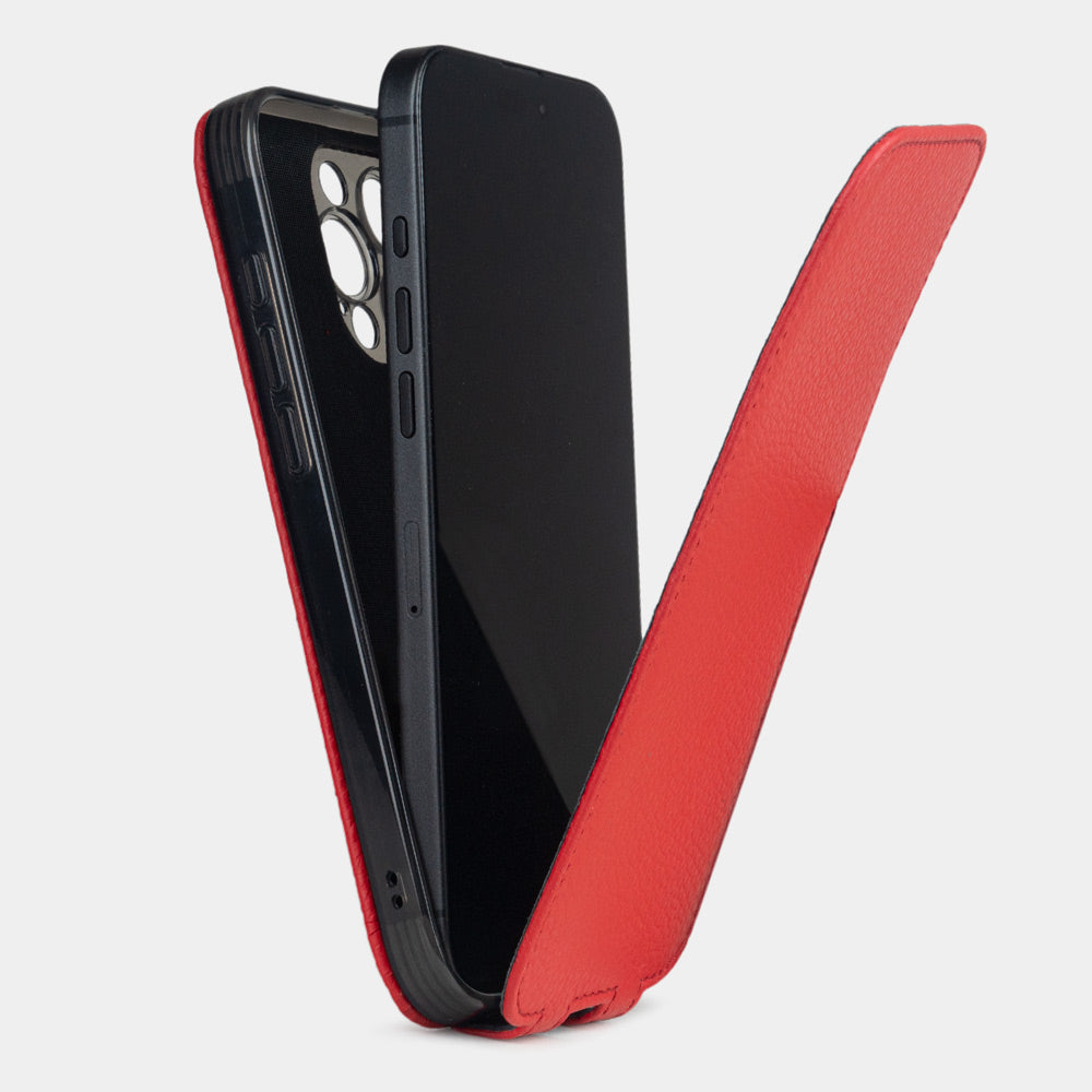 iPhone 16 Pro Max red premium leather case – MagSafe & enhanced