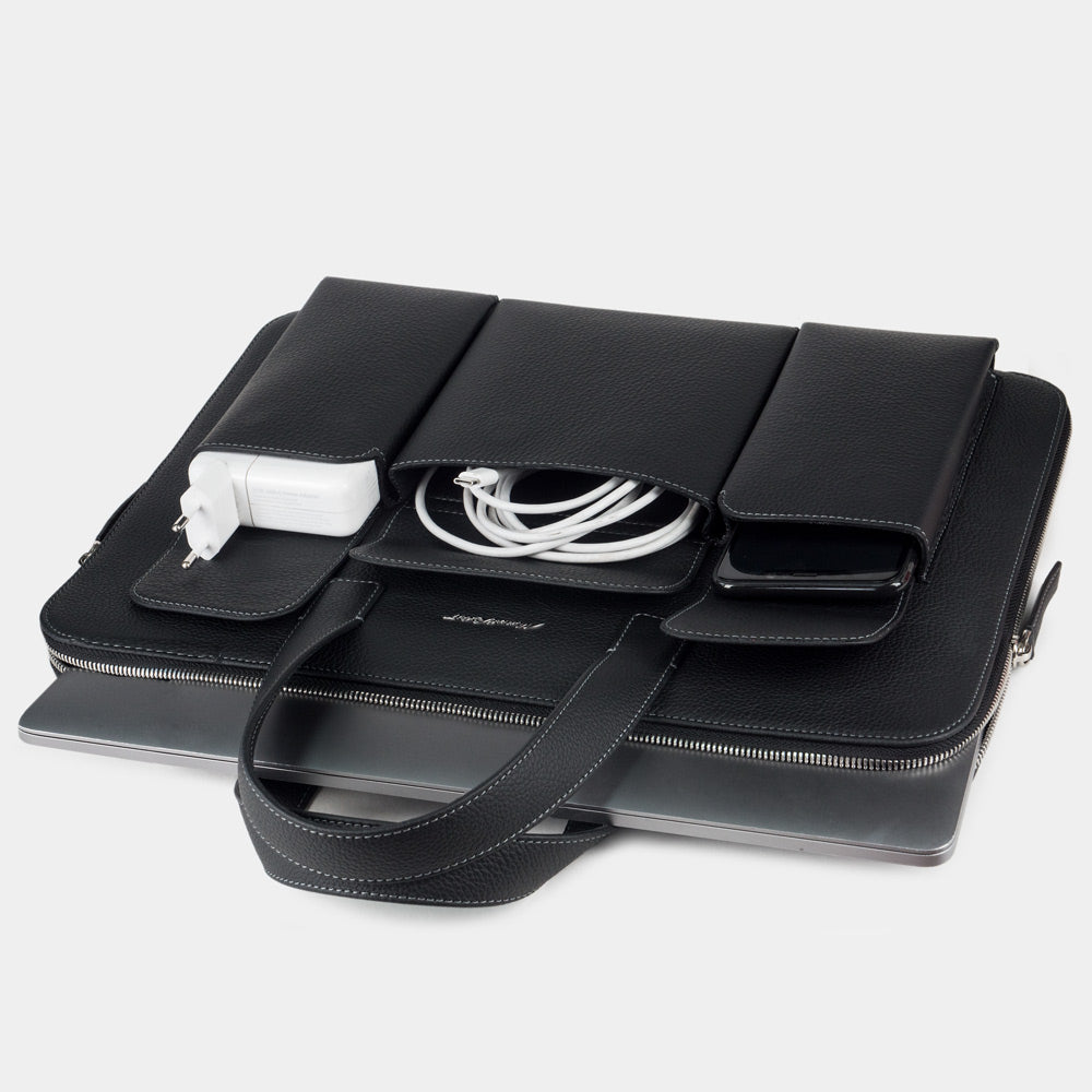 notebook bag 17'' Bocage with Pockets black