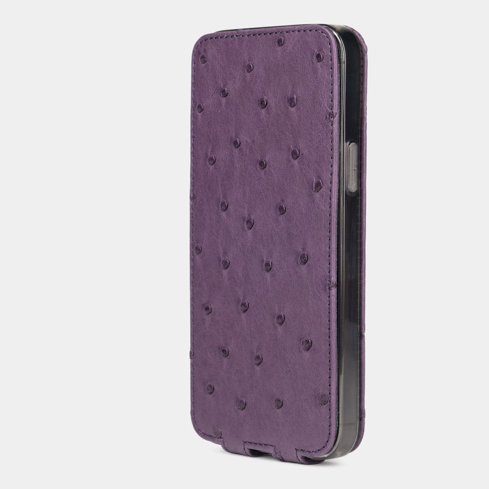Ostrich Flip Case iPhone 15 Pro Violet | Marcel Robert - 5