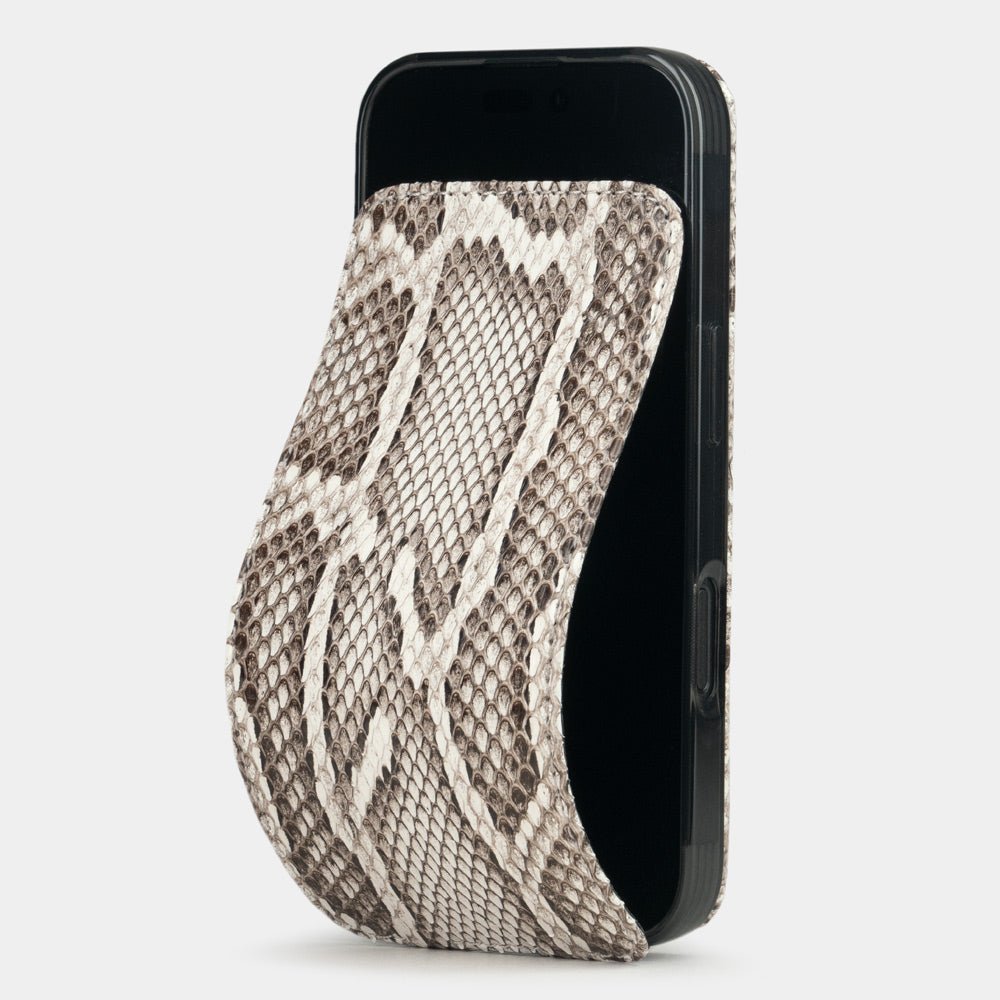 Natural Python Leather Case for iPhone 16 Pro | Marcel Robert - 0