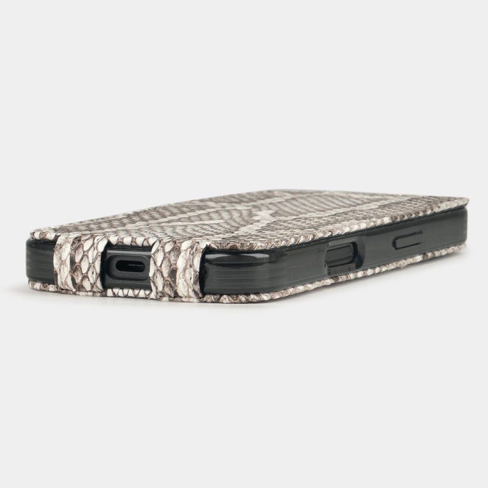 Natural Python Leather Case for iPhone 16 Pro | Marcel Robert - 5