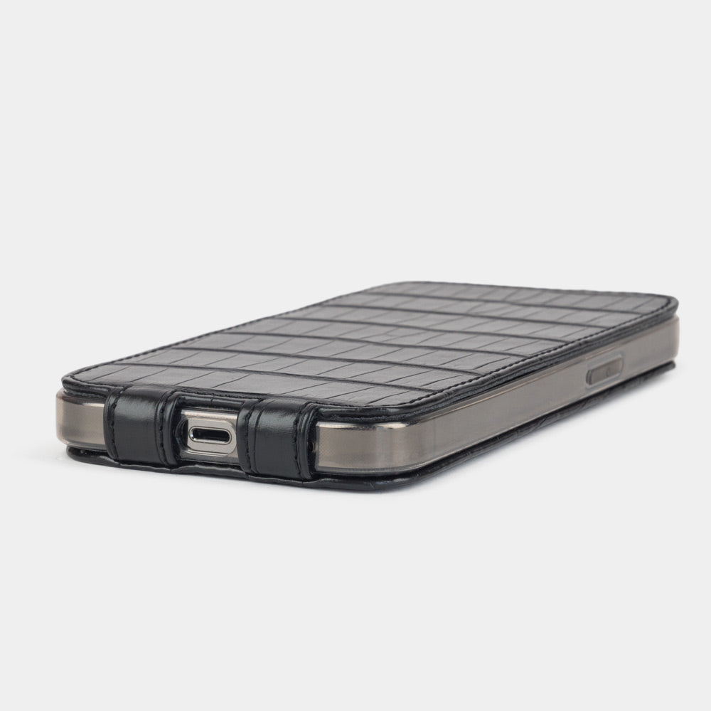 case iPhone 13 Pro alligator black | Marcel Robert