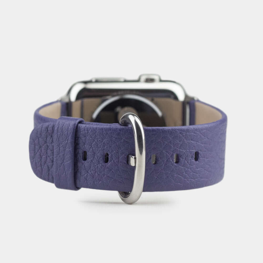 Leather Strap Apple Watch 45/46mm Purple | Marcel Robert - 0