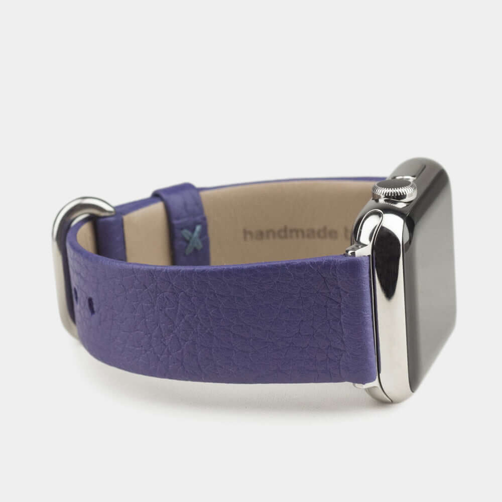 Leather Strap Apple Watch 41/42mm Purple | Marcel Robert - 4