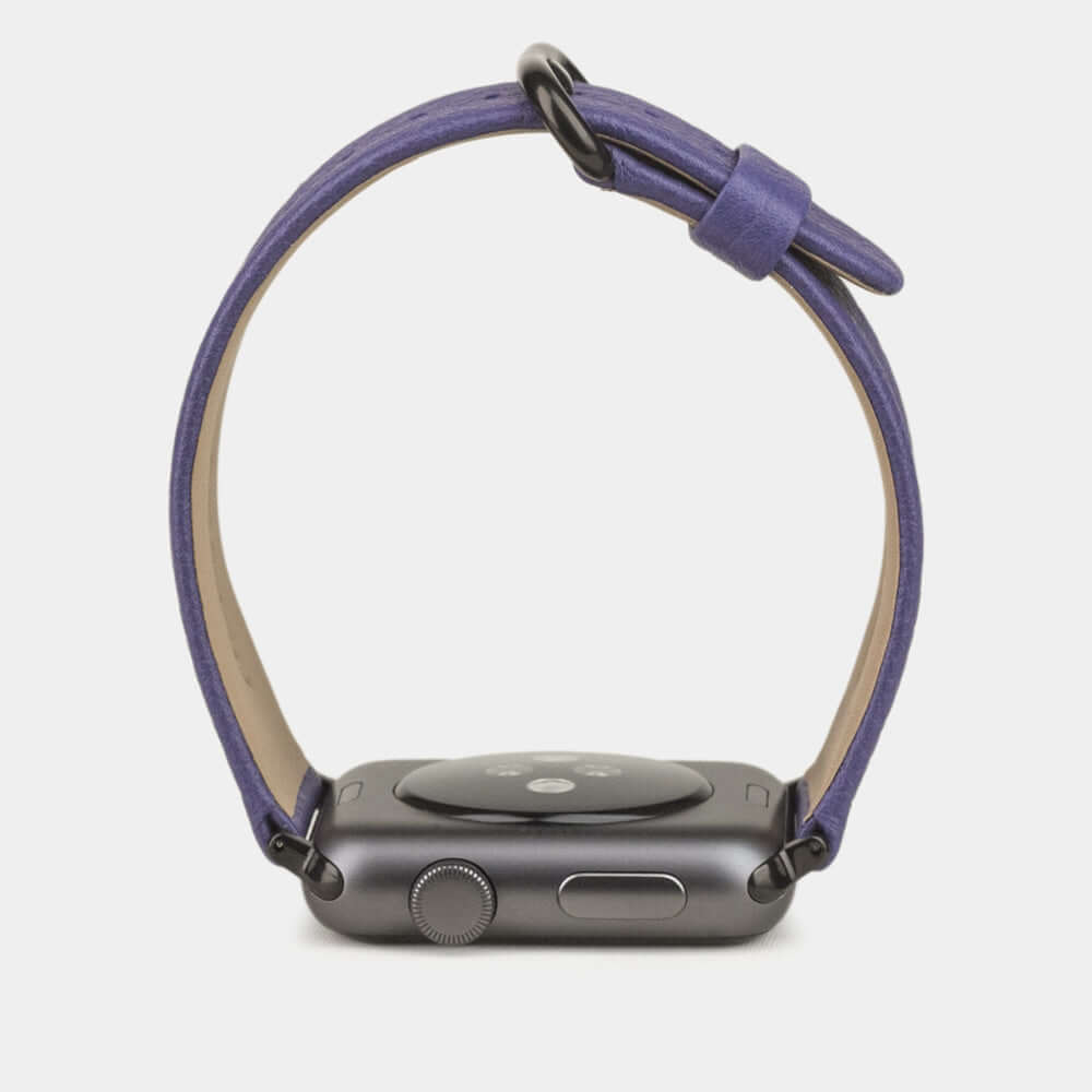 Leather Strap Apple Watch 41/42mm Purple | Marcel Robert - 12