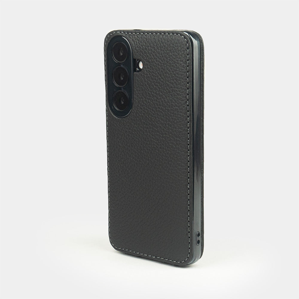 black leather flip case Samsung S26 & S26 plus slim back with built-in MagSafe and precise camera cutouts