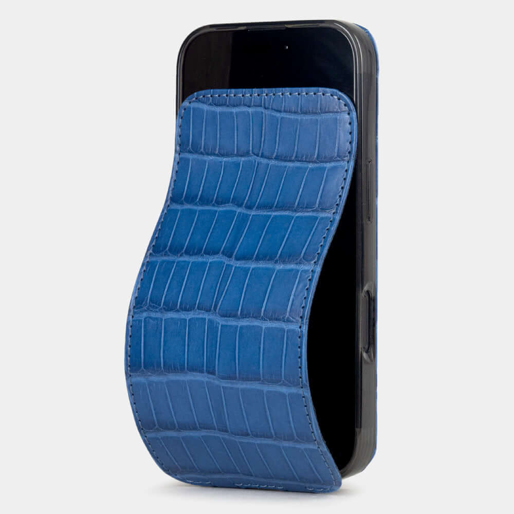individual Special Order - Alligator case iPhone 16 pro Blue