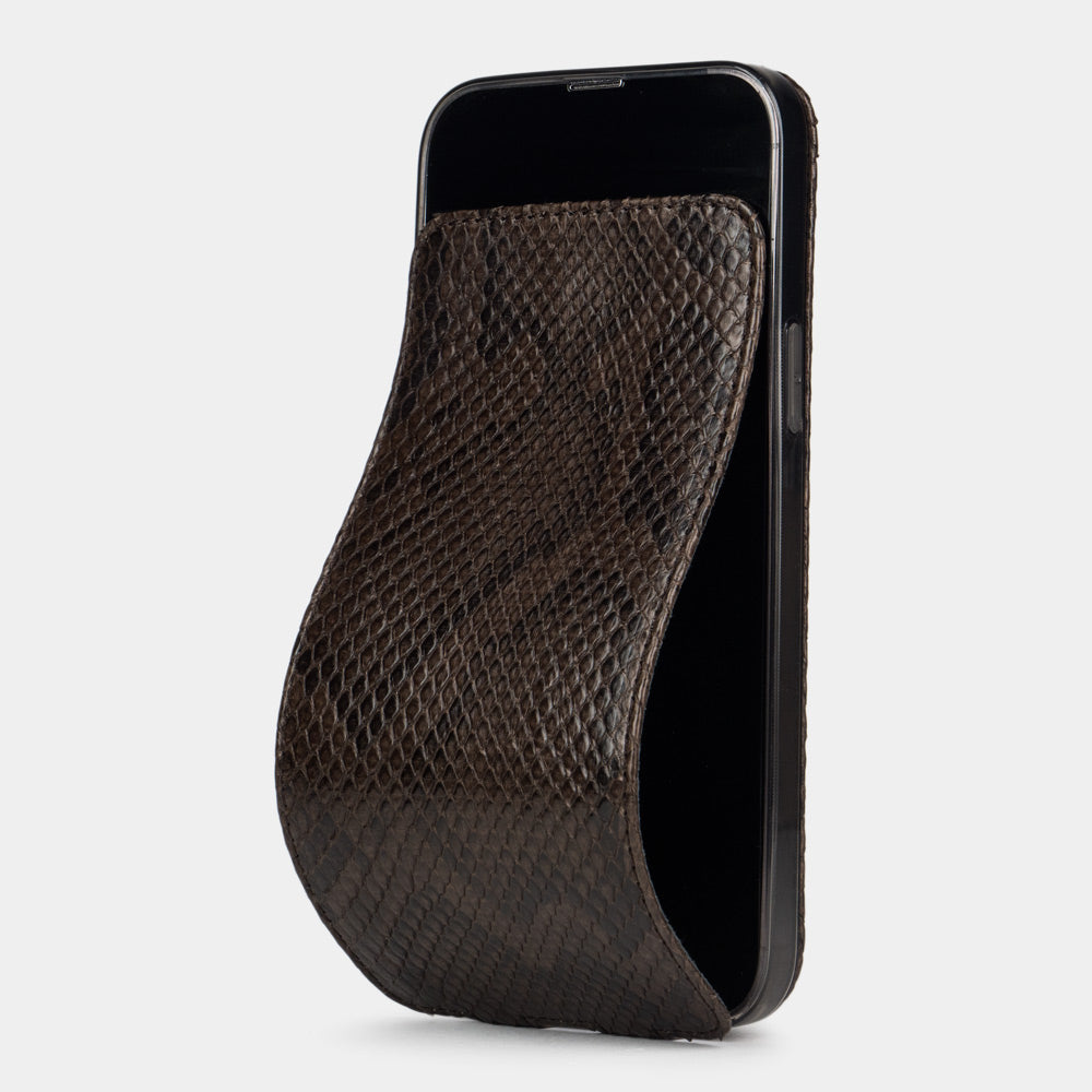 case iPhone 13 mini python brown