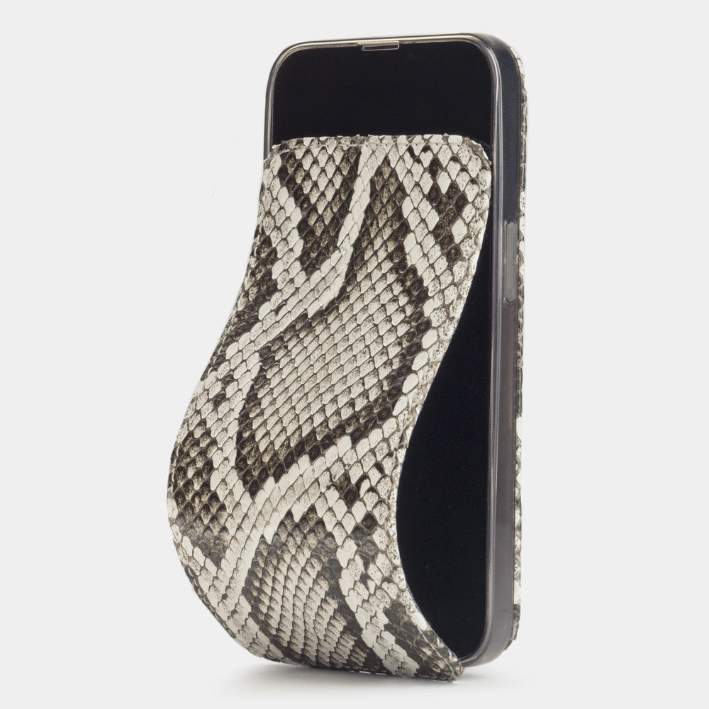 iPhone 14 Pro Max python leather flip case, natural – Marcel Robert