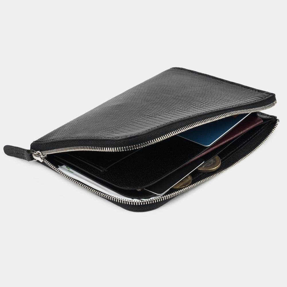 Exclusive Lizard Wallet Pont-Aven Black | Marcel Robert - 2