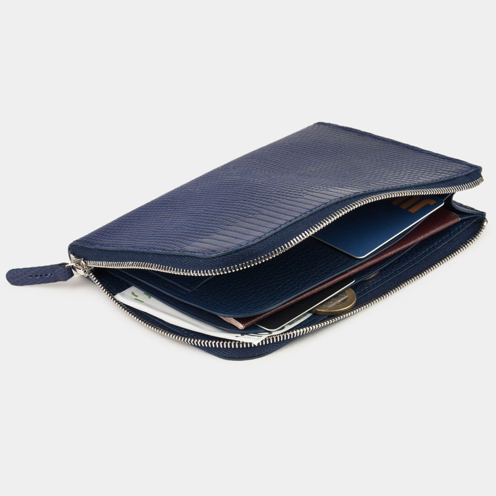 wallet Pont-Aven lizard blue