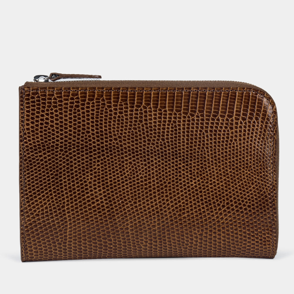 wallet Pont-Aven lizard brown