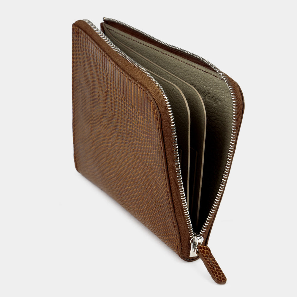 wallet Pont-Aven lizard brown