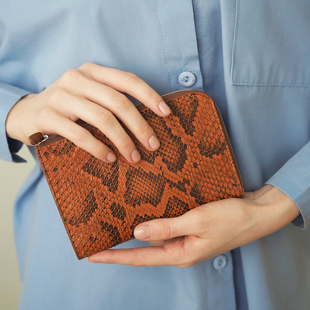 wallet Pont-Aven python gold