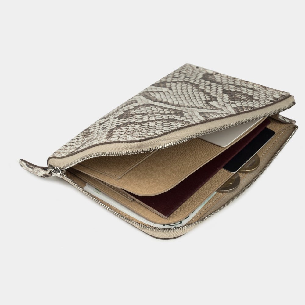 Luxury Wallet Pont-Aven Exotic Natural Python |Marcel Robert - 2